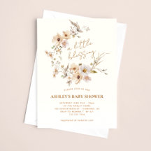 Chuva de Flores Boho Bênçãos Baby Shower