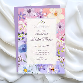 Convite Chuva de flores de casamento
