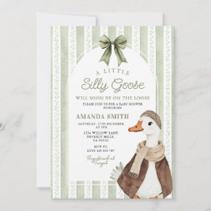 Convite Chuva de Flores Elegante da Fazenda Silly Goose pa