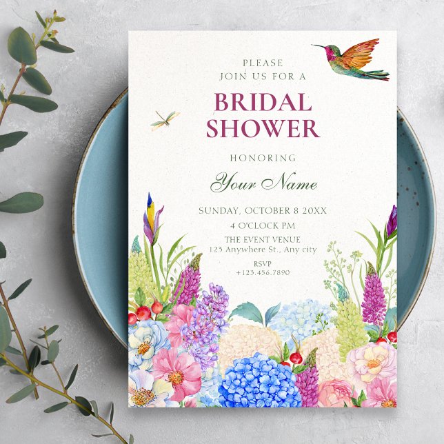 Convite chuva de flores jardim casamento civil (Criador carregado)