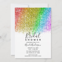Chuva de Glitter Brilho Cone Bridal Shower 