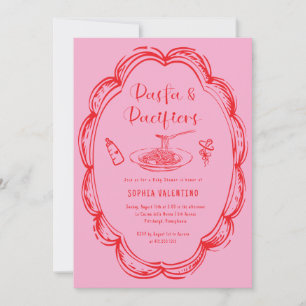 Convite Chuva de Ideias Massas e Chupetas Baby Shower