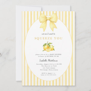 Convite Chuva de Lembrancinhas Baby Shower Little Lemon Nã