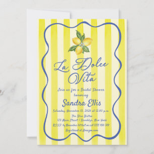 Convite Chuva de Lemons La Dolce Vita Chás de Noiva Italia
