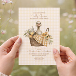 Convite Chuva de Limão do Ganso Bobo Baby Shower