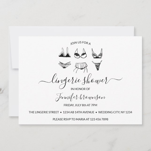 Convite Chuva de lingerie (Frente)