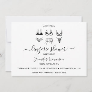 Convite Chuva de lingerie
