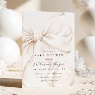 Convite Chuva de Neve de Inverno Baby Shower