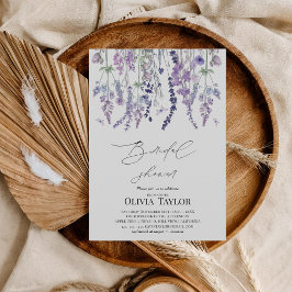Convite Chuva de Noiva Aquarela de Flor Silvestre