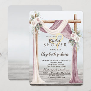 Convite Chuva de Noiva Beach Arbor