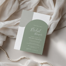 Chuva de Noiva Boho Minimalista com Arco Verde Sál