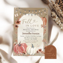 Chuva de Noiva Boho Wildflower Abóbora Outono Apai