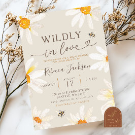 Convite Chuva de Noiva Boho Wildflower Perdidamente Apaixo