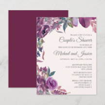 Chuva de Noiva Casal Floral Roxo Lilás