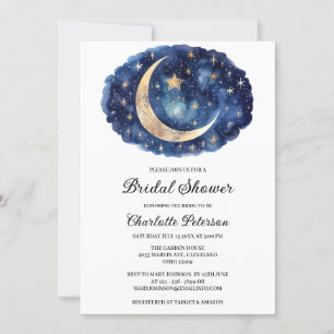 Convite Chuva de Noiva Celestial Estrela da Lua