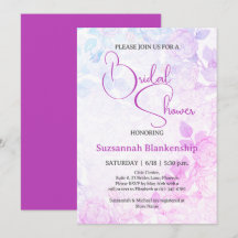 Chuva de Noiva com Fundo Floral Pastel Sutil