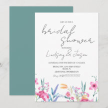 Chuva de Noiva com Letra em Verde Flor Selvagem Aq