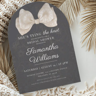 Convite Chuva de Noiva Dark Coquette Laço de Renda