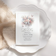 Chuva de Noiva Elegante Floral Pastel Amor