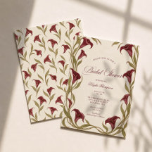Chuva de Noiva em Estilo Art Nouveau com Lírio Cal