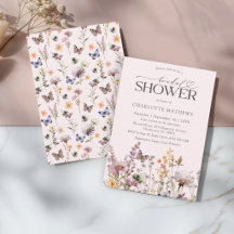 Chuva de Noiva em Rosa Corado com Flor Silvestre e