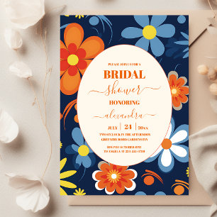 Convite Chuva de Noiva Floral Boho Retro