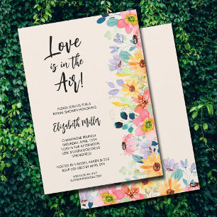 Convite Chuva de Noiva Floral Chic