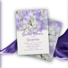 Convite Chuva de Noiva Floral de Lavanda Pré-Casamento