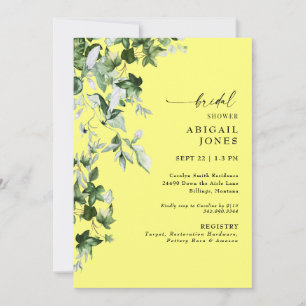 Convite Chuva de Noiva Ivy Spring Amarelo Buttery