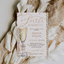 Chuva de Noiva Pérolas e Prosecco Elegante 