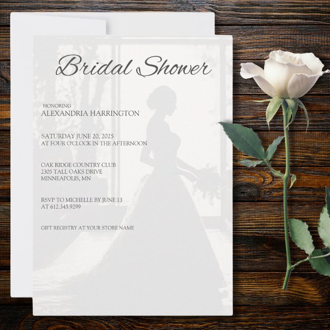Convite Chuva de Noiva Silhueta Casamento  (Criador carregado)