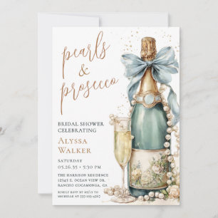 Convite Chuva de Pérolas e Prosecco para Noiva
