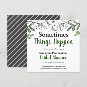 Convite Chuva de Presentes Às Vezes as Coisas Acontecem Ad