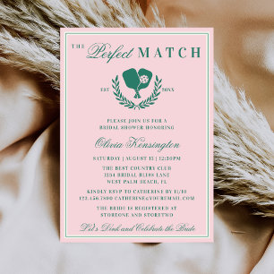 Convite Chuva de Presentes da Noiva do The Perfect Match P