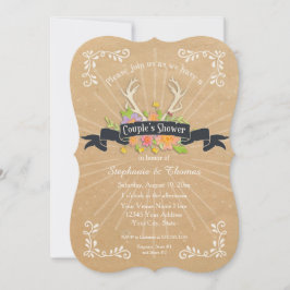 Convite Chuva de Presentes de Casal Galhada Flores Silvest