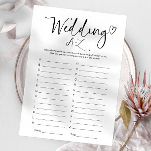 Convite Chuva de Presentes Jogo de Casamento A-Z