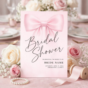 Convite Chuva de Presentes para Noiva Simples Elegante com