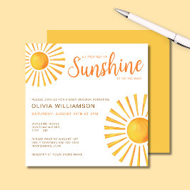 Convite Chuva de Sol - Baby Shower