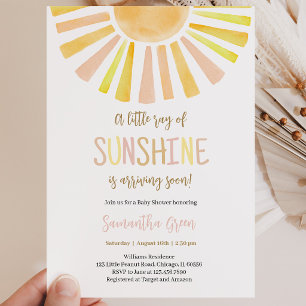 Convite Chuva de Sol Babyshower