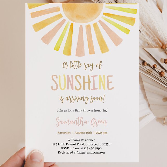 Convite Chuva de Sol Babyshower (Criador carregado)