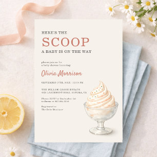 Convite Chuva de Sorvete Baby Shower 