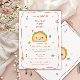 Convite Chuva de Taco para Baby Shower