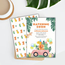 Chuva Tropical de Dinossauros Baby Shower