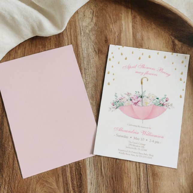 Convite Chuvas de Abril trazem flores de Maio, Umbrella Ba (Criador carregado)