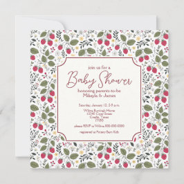 Convite Chuveirinho de Bebê Flores Amarelas Elegantes de F