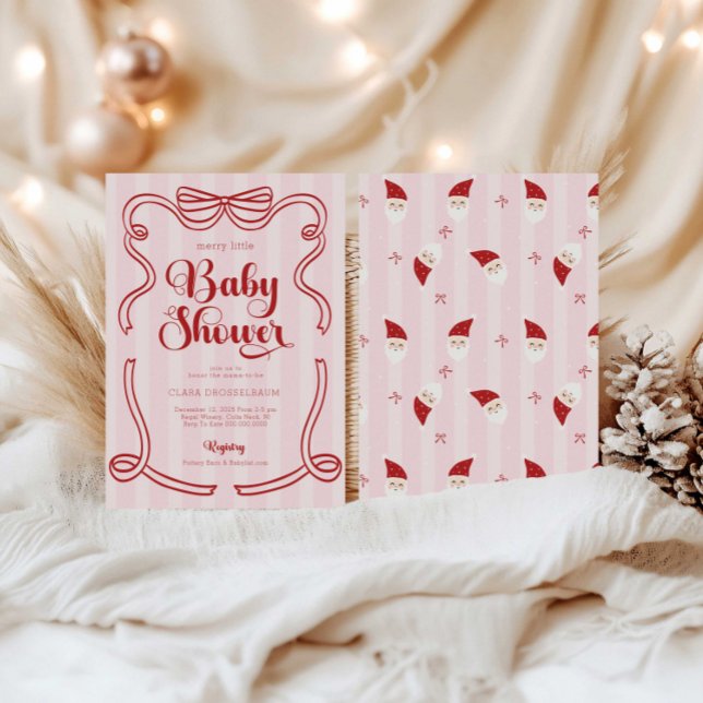 Convite Chuveiro de Bebê Alegre Preppy Loveshack  (Criador carregado)
