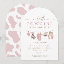 Chuveiro de Bebê Arca Bebê Pequena Cowgirl
