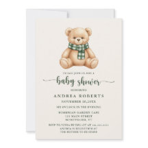 Chuveiro de Bebê Urso Teddy Fofo Rústico