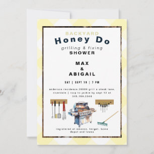 Convite Chuveiro e fixação de casais amarelos