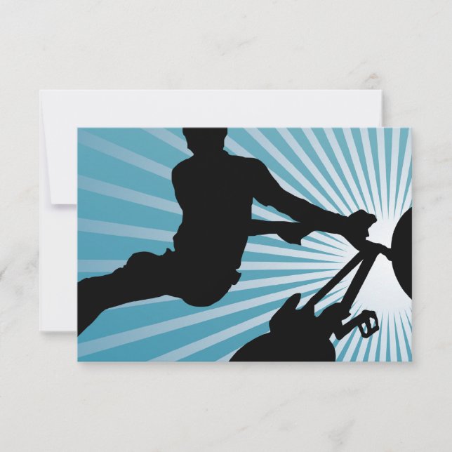 Convite ciclismo alto céu (Frente)